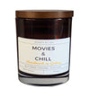 Caramel buttered popcorn scented candle close up