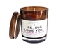 Valentine’s Day candle handmade Japanese honeysuckle