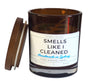 Fresh scented candles close up